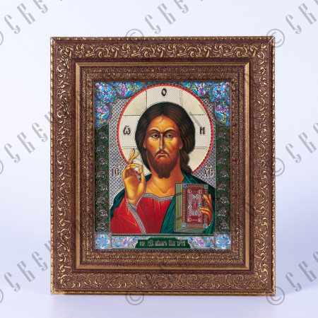 Икона в пластиковой рамке 11*13 Спаситель